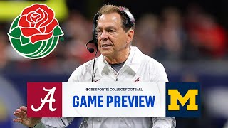 No 4 Alabama vs No 1 Michigan  Rose Bowl SUPER PREVIEW  CBS Sports [upl. by Adleremse959]