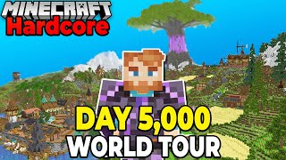 I Survived 5000 DAYS in Hardcore Minecraft WORLD TOUR [upl. by Imeon]