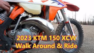 2023 KTM 150 XCW Walk Around and ride [upl. by Ahs]