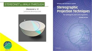 Tutorial Stereonet 11 Walkthrough  Download Stereographic Projection Book For Geologist [upl. by Neuberger]