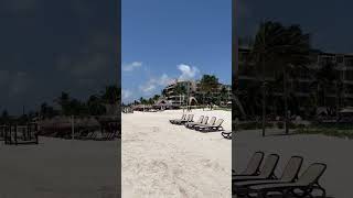 Sargassum vacation in Cancun the beach at the Dreams Riviera Resorts Mexico 🇲🇽 [upl. by Zsa]