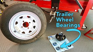 How to Repack Wheel Bearings on Harbor Freight Utility Trailer [upl. by Shawnee508]