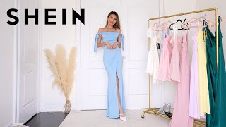 SHEIN DRESSES TRY ON HAUL  prom weddings date night ❤️ [upl. by Ahsot148]