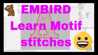 FREE EMBIRD TUTORIAL Learn all about motif stitchesFULL EMBIRD CLASS [upl. by Eireva]