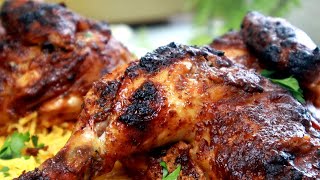 دجاج مشوي باروع تتبيلة مجربة🤫 استخدمت نفس التتبيلة للرز😍 Roasted Chicken with the TASTIEST Marinade [upl. by Kali]