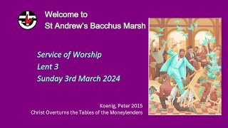 Bacchus Marsh Uniting Church  Sunday 3rd March 2024 [upl. by Hannahsohs32]