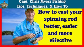 How to cast a spinning reel Simple tip for huge improvements [upl. by Kcire]