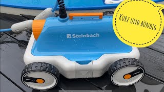 Steinbach Speedcleaner Poolrunner S63 Poolroboter Unboxing und kurzer Test Short test must See [upl. by Fatma]