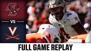 Boston College vs Virginia Full Game Replay  2024 ACC Football [upl. by Ybbob771]