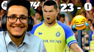 I Scored 23 Goals with Ronaldo in 1 Match😂😂 Funniest FIFA 24 Game Ever [upl. by Enirual]