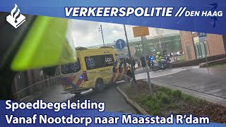 Spoedbegeleiding vanaf Nootdorp naar het Maasstad Ziekenhuis [upl. by Ellinet]