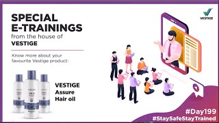 Day199 Product ETraining  Vestige Assure Hair Oil  StaySafeStayTrained [upl. by Yanrahc]