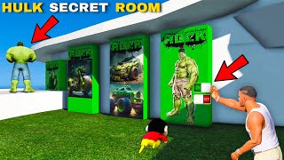 GTA 5  Franklin amp Shinchan Opening Hulk Secret Room And Secret Garage In GTA 5 Telugu [upl. by Bigelow818]