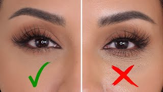 HOW TO STOP CONCEALER FROM CREASING UNDER YOUR EYES  NINA UBHI [upl. by Tremml]