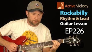 Rockabilly Rhythm and Lead Guitar Lesson  Learn several classic Rockabilly Licks  EP226 [upl. by Tteve]