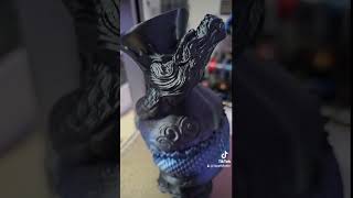 bambulab A1 2mm Nozzle with 1mm Layer height stlflix Dragon Wrapped Vase 34 Hour Print [upl. by Briggs]