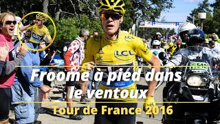 FROOME A PIED LES ETAPES DE LEGENDETour de France 2016 cyclisme [upl. by Eellek]