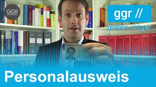 Personalausweis  kopieren scannen und speichern verboten Version Fassung vor dem 15072017 [upl. by Brynne]