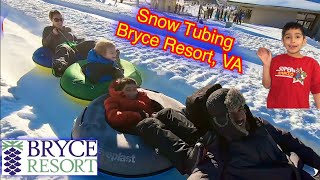 Snow Tubing Adventure at Bryce Resort VA  Winter Fun for All Ages [upl. by Lekar609]