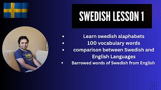 How to pronounce swedish alphabet  Swedish language for beginners  Swedish language A1 lesson1 [upl. by Freed]