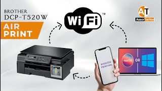 How to Connect Brother DCPT520W To WiFi [upl. by Barnaba]