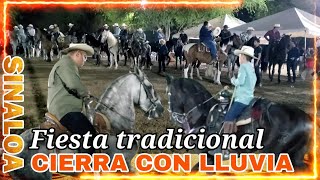 CABALLO SE PONE BRAVOCON LLUVIA CERRÓ LA FIESTA DEL DIA DE SAN JUAN EN MOJOLO CULIACÁN🐴🐴🐴 [upl. by Sire]