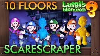 Luigis Mansion 3  Scarescraper 10 Floors CoOp Walkthrough [upl. by Adanama]