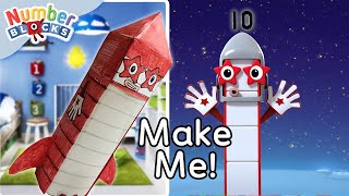 Fusée numéro dix DIY 🚀  Apprendre à Compter  ​Numberblocks en français [upl. by Ennirac621]