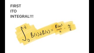 Our First Ito Integral [upl. by Frida]