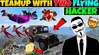 Two Biggest Flying Car Hacker In Same Match😱First Time Hacker Vs Hacker In Rank Game🤯Badge99ff [upl. by Ranee]