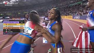 Womens 4x100m relay final at 2023 World Championships [upl. by Ahsemrac137]