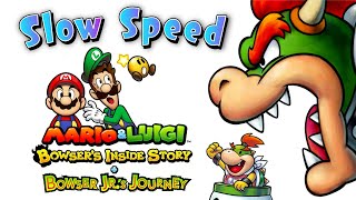 Bumpsy Plains Inside Bowser DX SLOWED Music  Mario and Luigi Bowsers Inside Story 3DS [upl. by Elah]