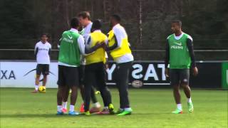 Memphis Depay fights teammate during training session [upl. by Areval988]