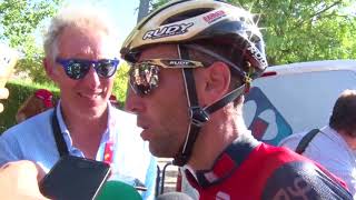 Vincenzo Nibali  intervista postgara  Tappa 12  Vuelta a España 2017 [upl. by Blankenship]