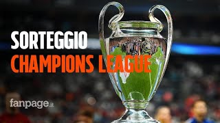 Sorteggio Champions League dove vederlo e le possibili avversarie di Juve Napoli Inter e Atalanta [upl. by Linsk577]