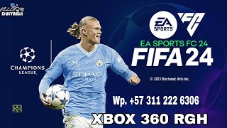 Fifa FC 24 XBOX 360 RGH CON Champions League 2024 y Balon  Fichajes 2024 [upl. by Ettenoj]