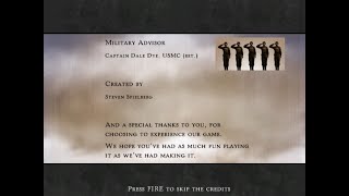 Medal of Honor Allied Assault Ending Credits PC 1945 2002 Created By Steven Spielberg Razeen Natha [upl. by Arahahs854]