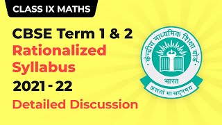 CBSE Term Wise Syllabus for Term 1 and Term 2  Class 9 Maths Exam Pattern amp Syllabus 202122 [upl. by Kerge635]