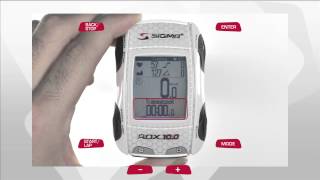 SIGMA SPORT  ROX 100 GPS  Funktionen [upl. by Ocimad]