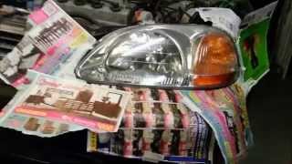 DIY How to Restore Headlights Sanding and Spraying [upl. by Ariait]