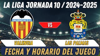 Partido De Liga Hoy Valencia vs Las Palmas [upl. by Azelea]