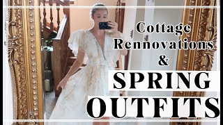 COTTAGE RENOVATIONS BEGIN amp SPRING OUTFIT TRY ON  Fashion Mumblr Vlogs [upl. by Aicilic]