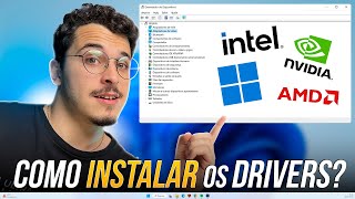 Como instalar os drivers no PC com Windows [upl. by Shell931]