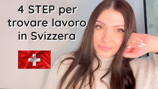 4 STEP per trovare lavoro in Svizzera [upl. by Fen]