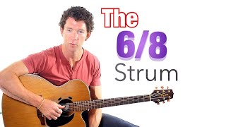 Beginner Strumming Pattern 3  68 Strum Guitar Lesson with Mark TheGuitarGuy [upl. by Osi518]