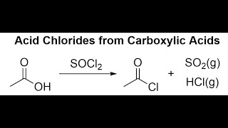 Making Acid Chlorides with Thionyl Chloride [upl. by Rooker962]