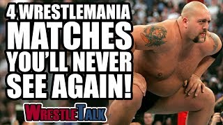 4 WWE WrestleMania Matches Youll Never See Again [upl. by Mimi204]