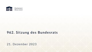 262 Sitzung des Bundesrats am 21 Dezember 2023 [upl. by Yekcim420]