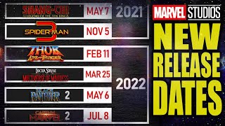 BREAKING NEW MARVEL RELEASE DATES SPIDERMAN 3 DR STRANGE and THOR 4 MCU Phase 4 Announcement [upl. by Ynohtnael82]