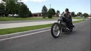 Custom Harley Davidson Sportster Hardtail Springer Chop Suicide Shift [upl. by Durante981]